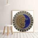 5D DIY Special Shaped Diamond Painting Moon Face Cross Stitch Mosaic Kits