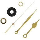 Clock Mechanism Movement without Hanger, 6/ 25 Inch Maximum Dial