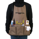 14-Pocket 600D Oxford Cloth Tool Bib Apron Woodworking Gardening CarpenterBX