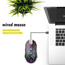 USB Wired Professional Gaming Mouse LED Backlit 2400 DPI Mice for LOL CS A