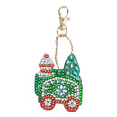 4pcs Special Shaped Full Diamond Painting Christmas Keychain for Decor Accessory