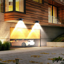Round Solar Wall Light Waterproof Outdoor Landscape Lamp (Light Control)