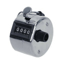 Portable Handheld 4 Digit Manual Counting Metal Counter Answer Counter New