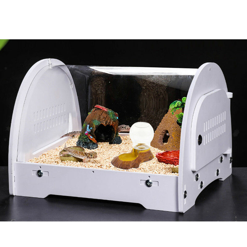 Reptile Automatic Drinking Fountain Gecko Ceratophrys Lizard Feed Water Dish