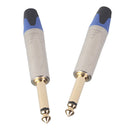 6.35mm Stereo Jack Plug For DIY Audio Soldering For Microphone