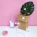 2x 10LEDs Lantern Pink Fairy Love Heart Navidad String LED Lights DIY Ho KFP