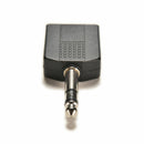 1/4" Stereo Plug Adapter to 2-way 6.35mm Stereo Jack Headphone Y Splitter ES