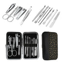 12 In 1 Stainless Steel Nail Clipper Set Pedicure Manicure Tools Set Nail C