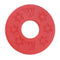 Pack of 10 Guitar Bass Strap Block Rubber Safety Strap Lock Washer Red