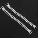 3-Row Design Rhinestone Crystal Bikini Connectors Buckles for Swimwear DIY