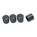 50 Pcs Black Rubber PVC Flexible Round End Cap Round 12mm Foot Cover