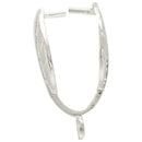 10 SP Leaf Shape Pinch Clip Bails Beads 20x10mm A4P1