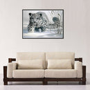 Snow Leopard 5D Diamond DIY Painting  Kit Home Decor Craft