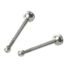 8 nose pierced earrings steel sparkling 10 mm