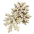 10Pcs Wooden Christmas Tree Hanging Decoration Craft Snowflakes Blank Shaped