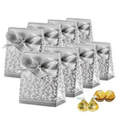 100Pcs Wedding Favour Candy Boxes Bags with Ribbon Sweet Cake Gift Party De K9L9