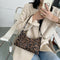 Animal Pattern Women Handbag Street PU Shoulder Underarm Tote Bag (Leopard)