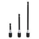 3Pcs 60-150mm 1/4'' Hex Quick Release Screwdriver Bit Holder Extension Bar