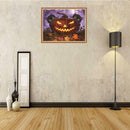 Halloween Pumpkin Cats 5D Full Drill Diamond Painting DIY Craft Needlework