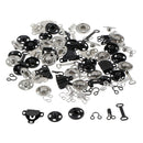 50 Set Sewing Hooks and Eyes Closure for Bra Trousers Skirt Sewing DIY Craft