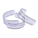 Reusable Makeup Brow Measure Eyebrow Guide Ruler Permanent Too&+