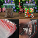 100 pcs Clear Bags Plastic Poly Baggy Grip Self Seal Resealable Zip Lock 10*7cm