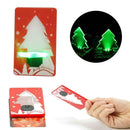 Snowflake LED Card Light Christmas Card Light Ultra Thin New Colors Four Pr R9R7