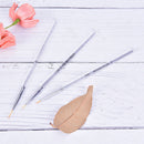 3pcs/set Nail art lines painting brush transparent pen 7/9/11mm uv polish tipJ&M