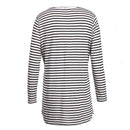 Long Sleeve Nursing T-Shirt for Pregnant Women Striped Maternity Clothes A