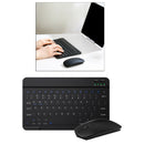 Compact Portable Bluetooth 10inch Keyboard Mouse Set for Tablet PC Laptops