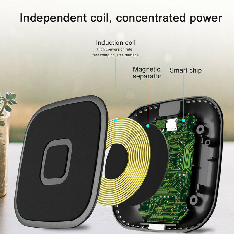 Stable Non Slip Wireless Charger Qi Certified Home Office Fast Charging 10W Max