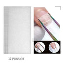 10pcs Nail Art Fiberglass Non-woven Silk Wrap Extension DIY Nails Buiding Tool