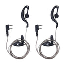 2Pcs 2 PIN Earpiece Headset PTT MIC for BAOFENG UV5R for KENWOOD Etc.
