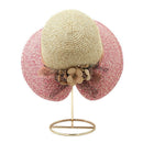 Flowers Summer Hats for Women Fashion Design Women Hit color Beach Sun Hat  X8V3