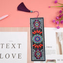 5D Diamond Painting Leather Shiny Datura Bookmark For DIY Craft w/ Tassel Gift