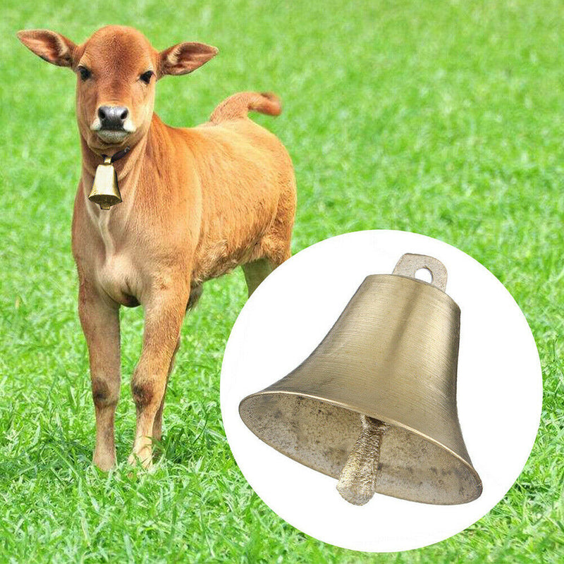 2pcs Livestock Tool Super Loud Copper Bell Dog Cattle Animal Grazing Cow Horse