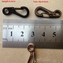 12pcs/Lot Black Mini SF Carabiners Spring Backpack Clasps EDC Keychain Cara