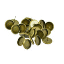 96pcs 12mm Round Tray Stud Earrings Bezel Blank Findings Cabochon Setting