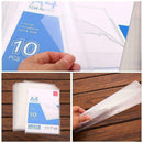 10 PCS Transparent White Vertical Insertion Type A4 Documents File Folder B Z1Q1