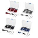 1 Set Red M6 M5 Fairing Bolts Fastener Clip Screw Nut Kit for Motorcycles