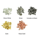 17pcs Clasp Crimp Cord Ends Lobster Clasp Necklace Bracelet Keyring Making
