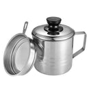 Oil Strainer Pot / Grease Can, 1.5 Quart Stainless Steel Oil Storage Can Co