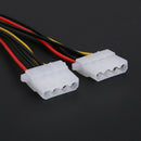 10pcs 4Pin Power Converter Adapter Splitter Cable Extension Wire