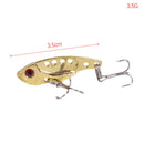 4pcs/lot Metal Fishing Lure VIB 3.5cm/3.5g Bass Artificial Hard Bait Cicada Lu3C