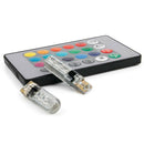 T10 5050 6SMD RGB 2 PCS LED Multi Color Light Car Wedge automotive Bulbs fl A6W1
