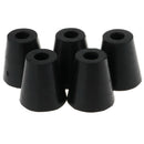 5 Pack 40x38mm Furniture Cabinet Round Rubber Case Feet Anti-Slip Circular