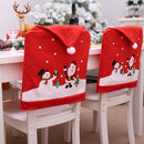 Christmas decoration chair covers dining seat santa claus party decor clothBX