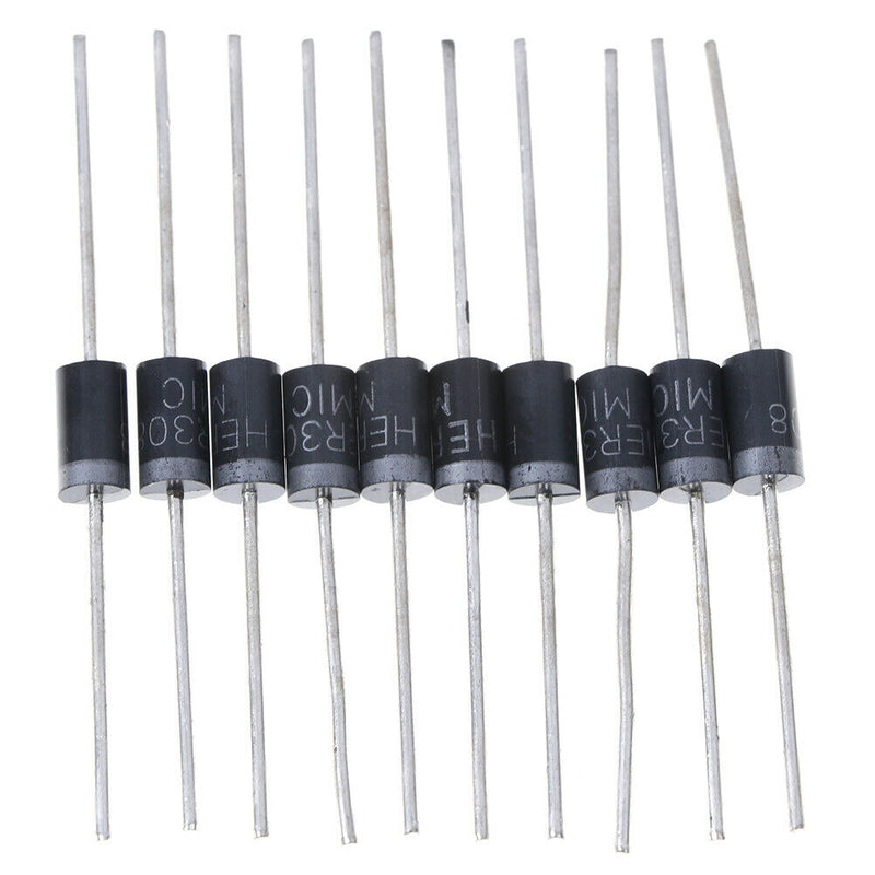 10 Pcs HER308 HER 308 rectifier ultra fast recovery diode 3A 1000V DO-273CXP