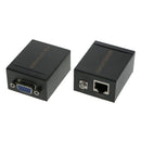 60mVGA Signal Extender Over CAT-5e/6 Cable Video Booster TransmitterReceiver