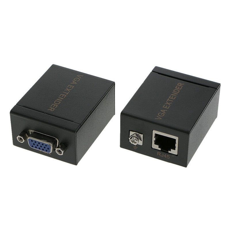 60mVGA Signal Extender Over CAT-5e/6 Cable Video Booster TransmitterReceiver